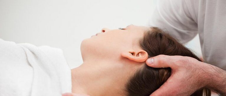 Paciente com osteocondrose cervical